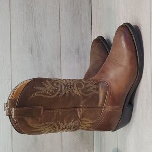 Laredo Mens 4242 LEA.VAMP.FOX Cowboy Western Boots shoes sz 11.5 EW